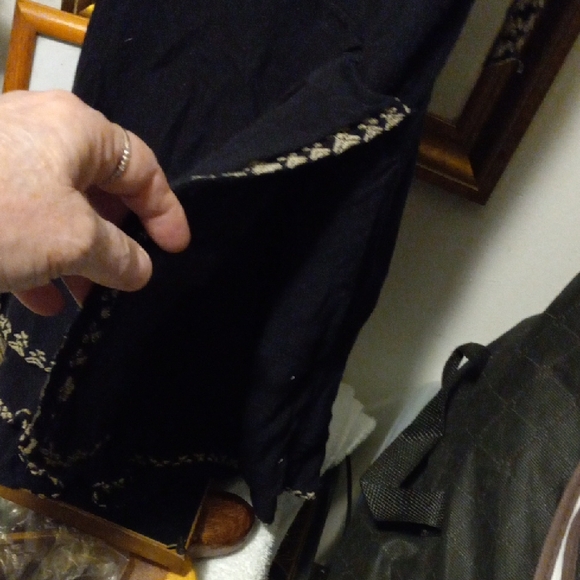 Free People Black and Gold Jumpsuit 2" Inseam - Picture 4 of 10